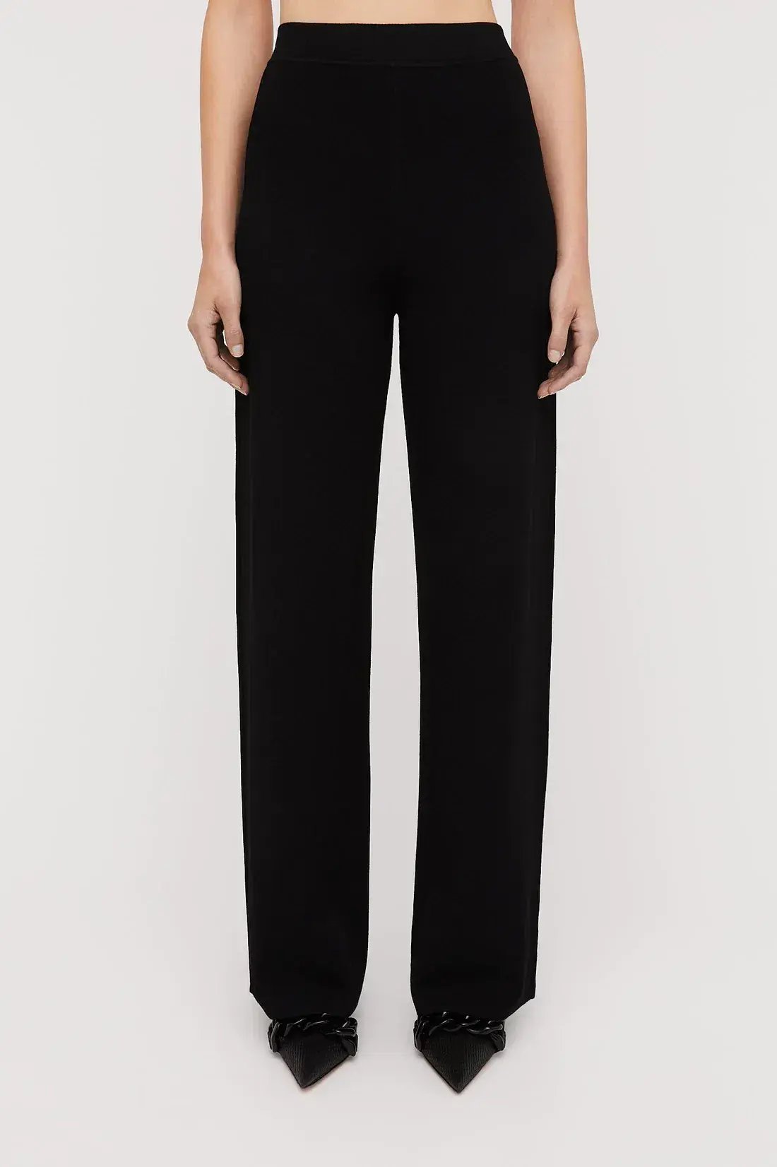 Scanlan Theodore Micro Crepe Trouser in Black in Size AU 10 photo 2