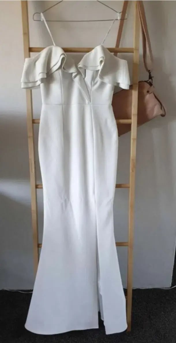 Sheike Allure Maxi Dress White Size 14 photo 3