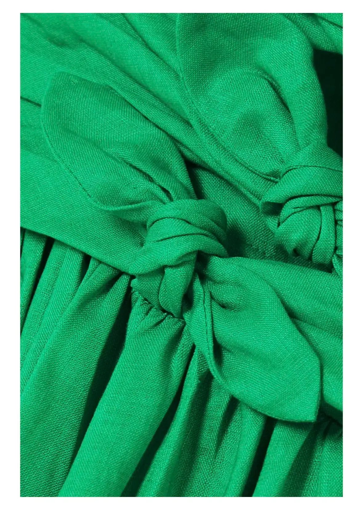 Zimmerman Tiggy Bow Linen Dress Green Size AU 8 photo 3