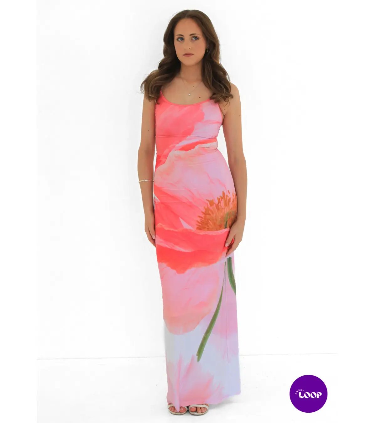 With Harper Lu Safari Slip Maxi Dress Floral Size XS/AU 6 photo 2