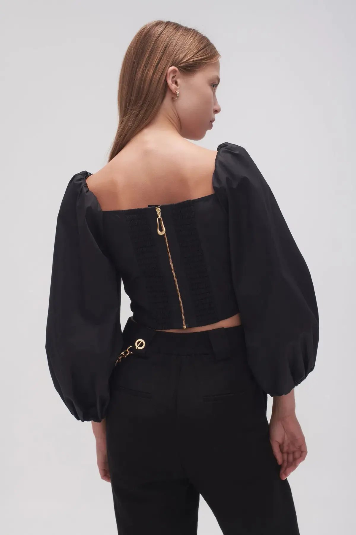 Aje Hester Corsetted Top Black Size 10 photo 5