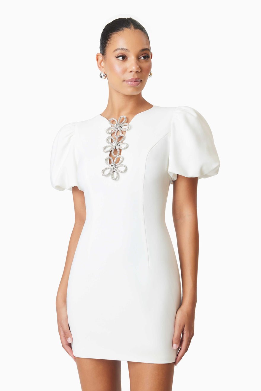 Elliatt Delia Mini Dress - Ivory photo 3