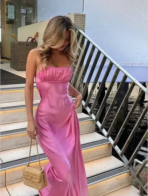 Bec & Bridge Amber Maxi Dress Candy Pink Size 8 photo 2