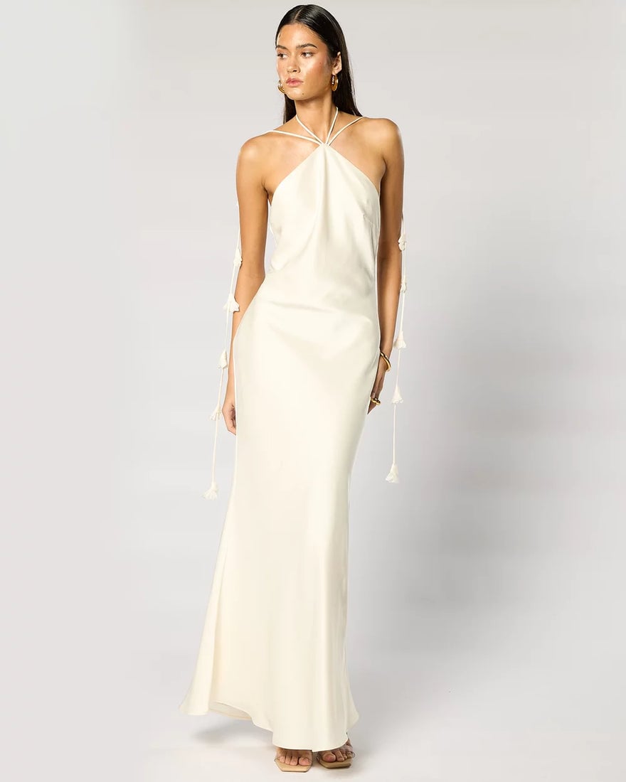 Winona Saria Halter Maxi Dress photo 4