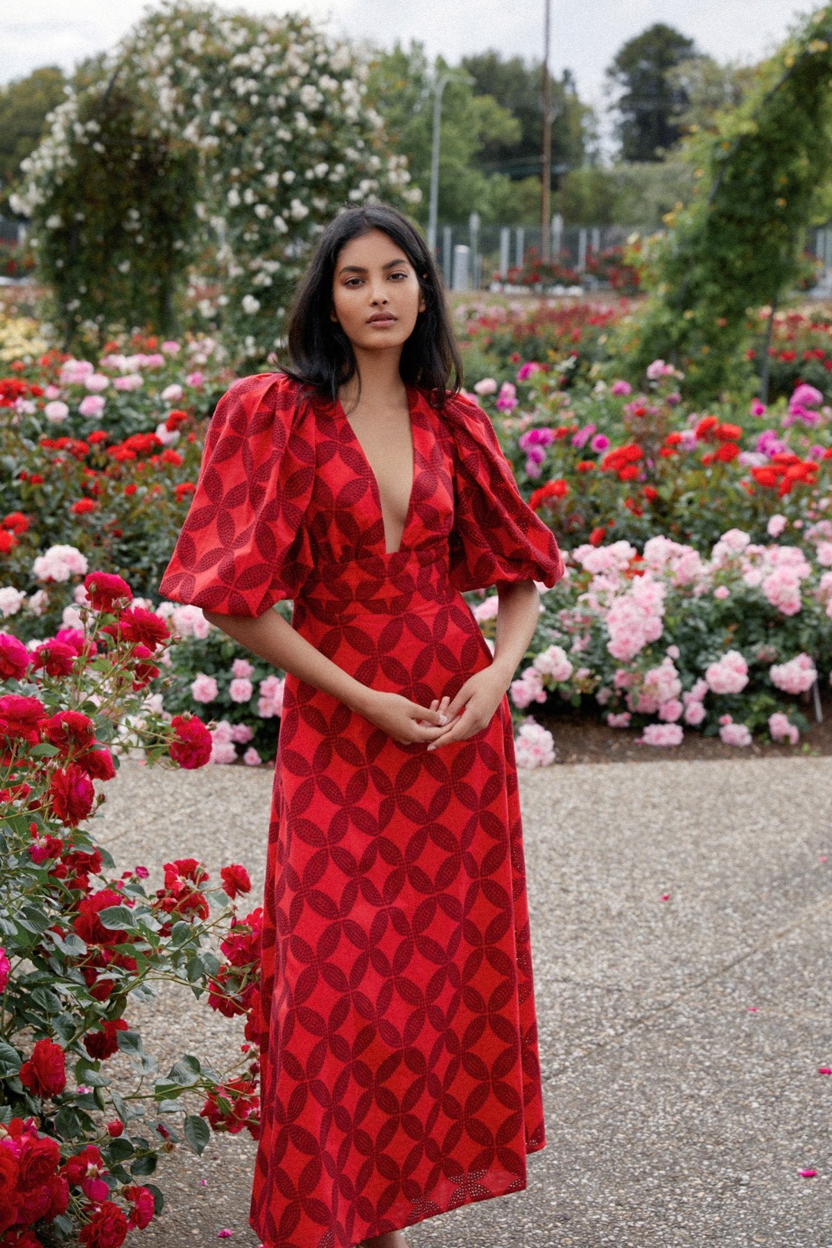 ACLER HAMILTON DRESS - RED MIX photo 2