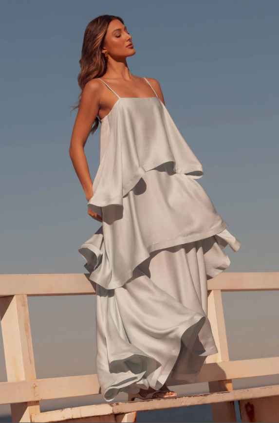 Elliatt Tilly Tiered Dress Blue photo 2