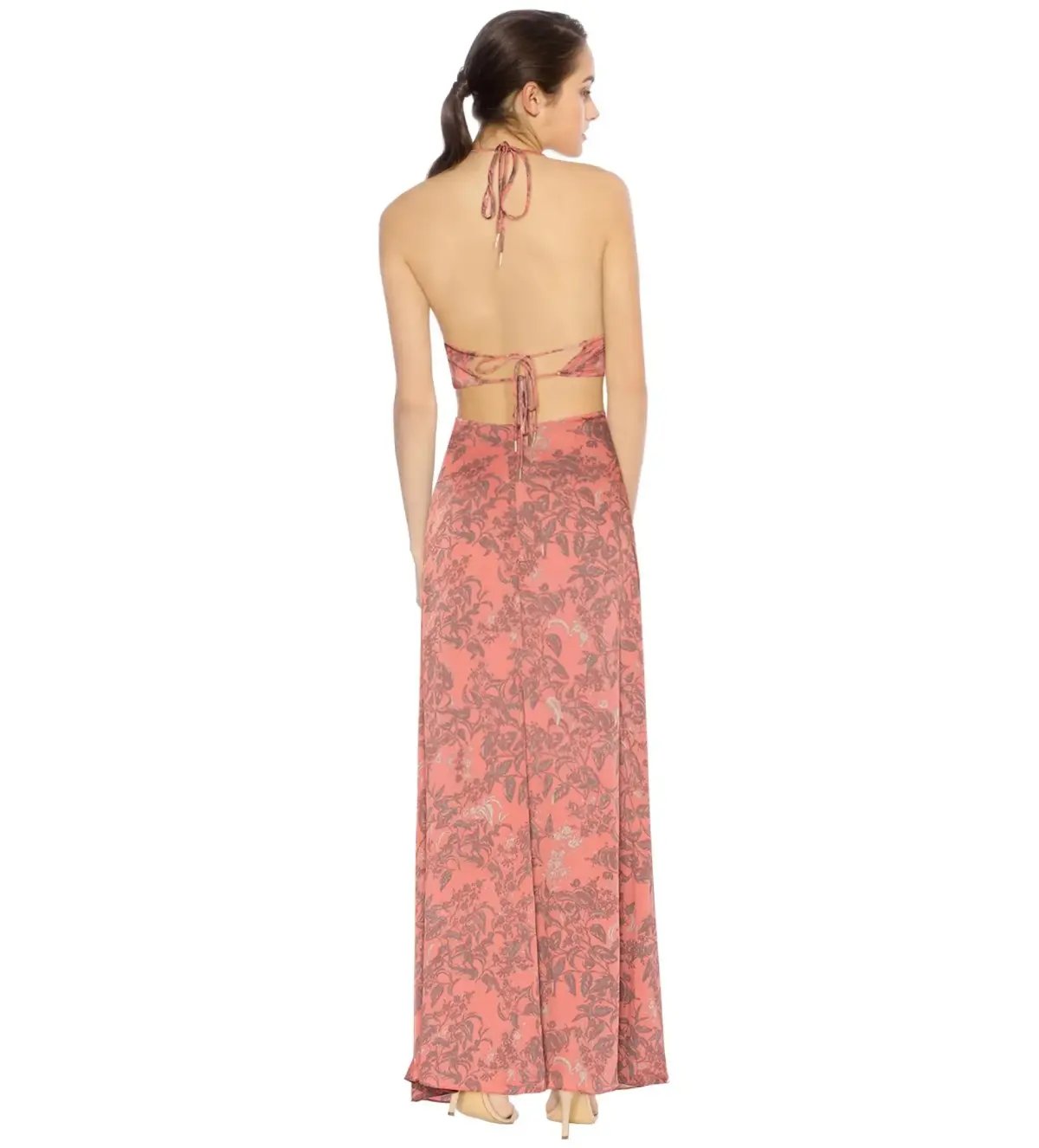 House of Harlow Zoe Halter Dress Pink Size 8 photo 2