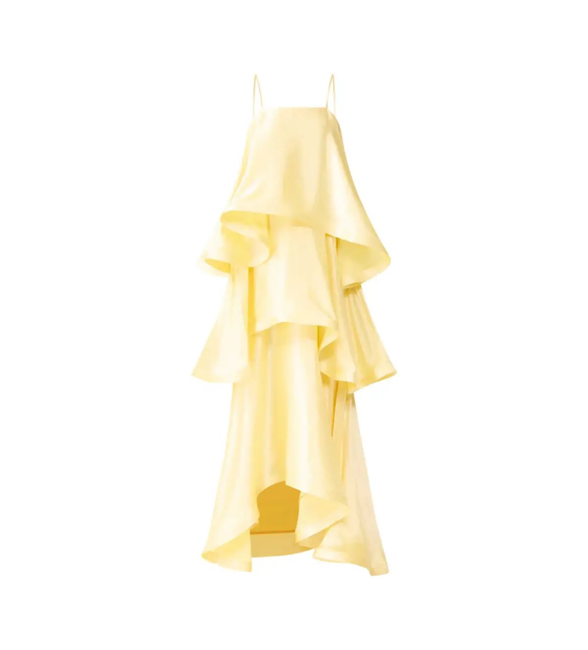 Elliatt Tilly Tiered Maxi Dress Butter Yellow Size M/AU 10 photo 6