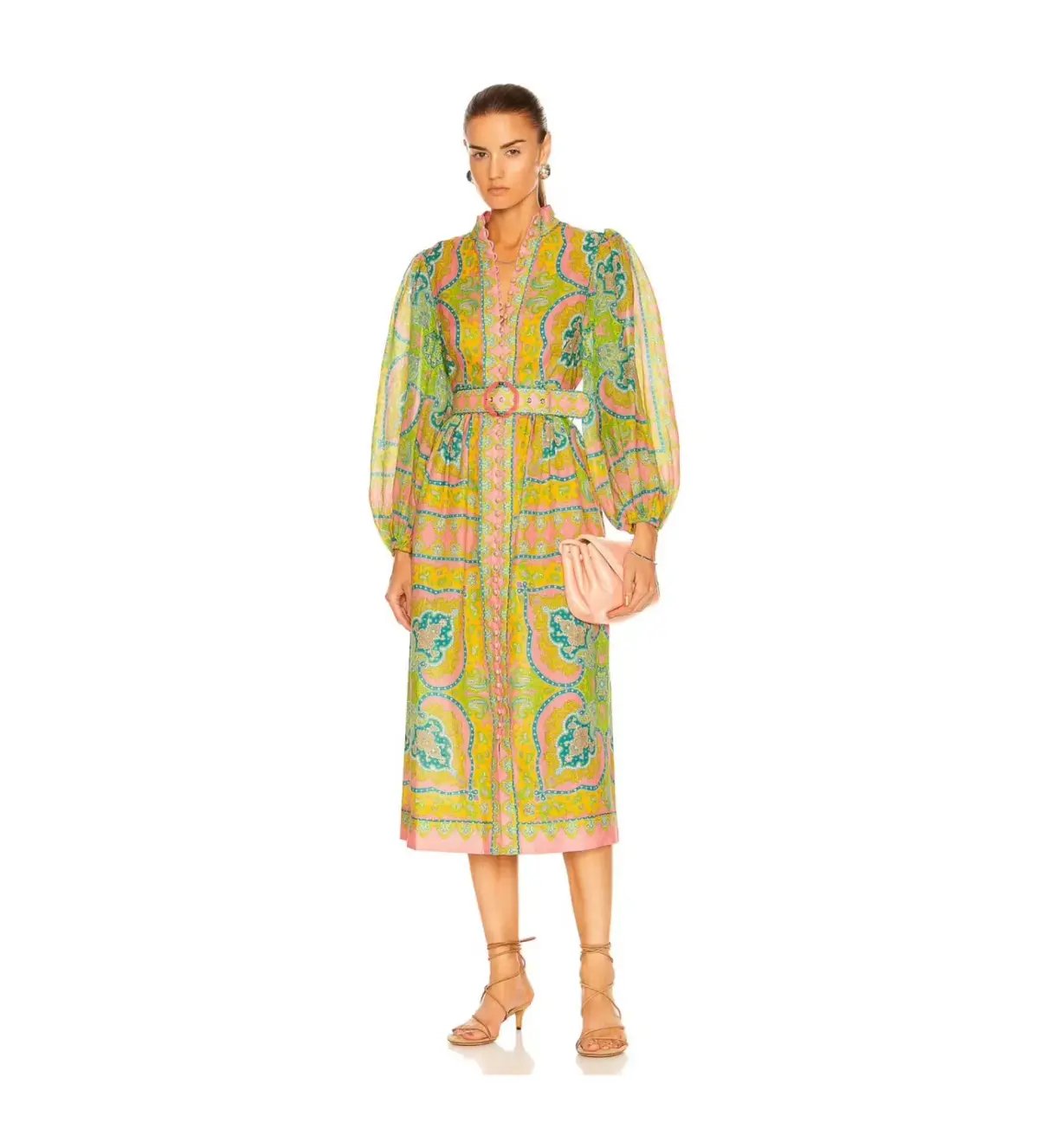 Zimmermann Estelle Buttoned Midi Dress Size 10 photo 3