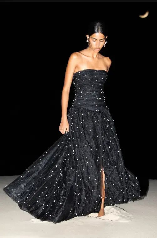 Aje Juniper Gown Black Size 6 photo 7