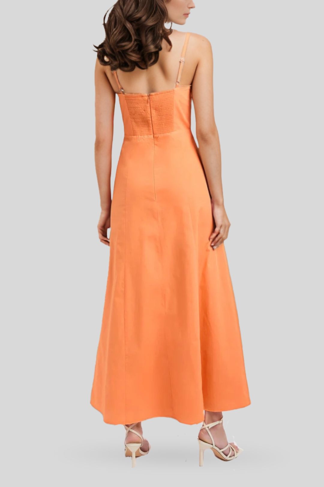 Maguy Maxi Dress - Tangerine photo 2