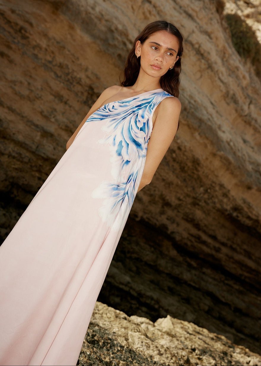 Aston Studio Mila Dress, Seashell/iceberg photo 2