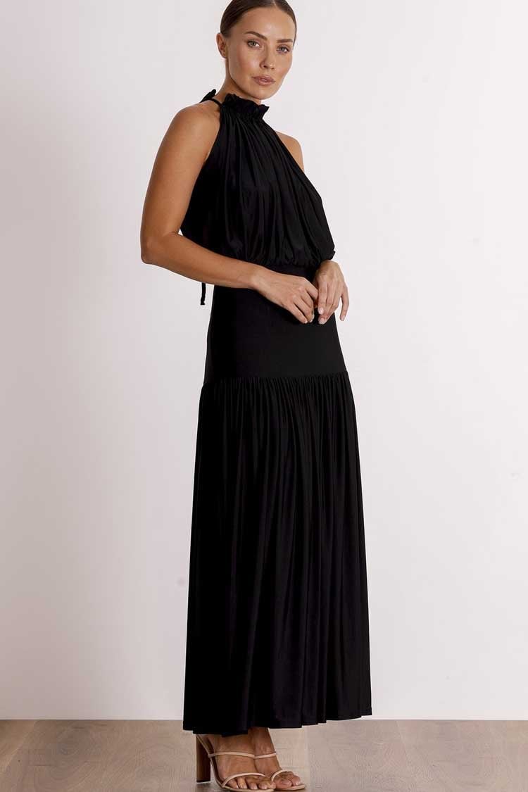 PASDUCHAS TWO'S COMPANY MIDI DRESS - BLACK photo 3