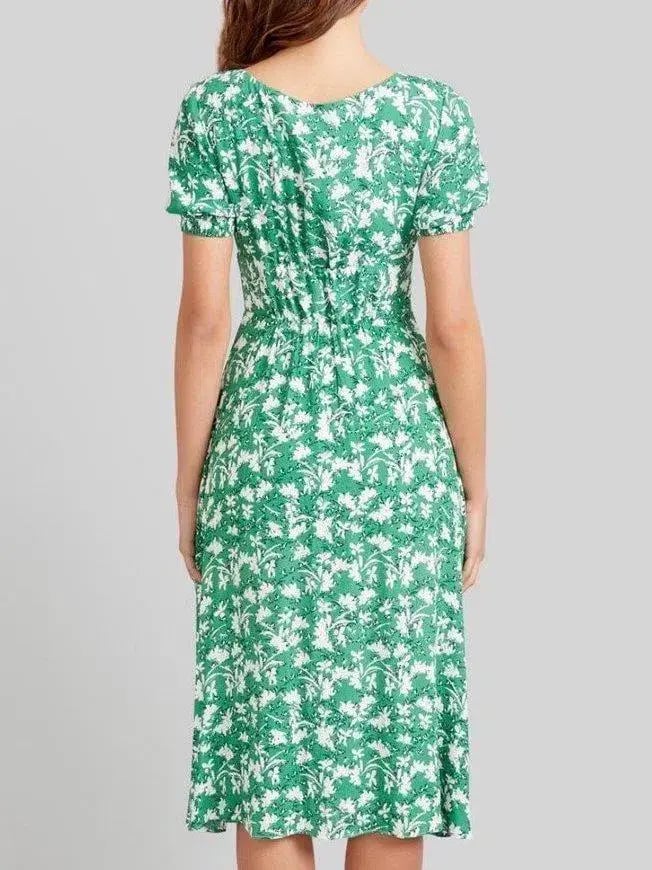 Kookai Fanfare Midi Dress Print Size 12 photo 2