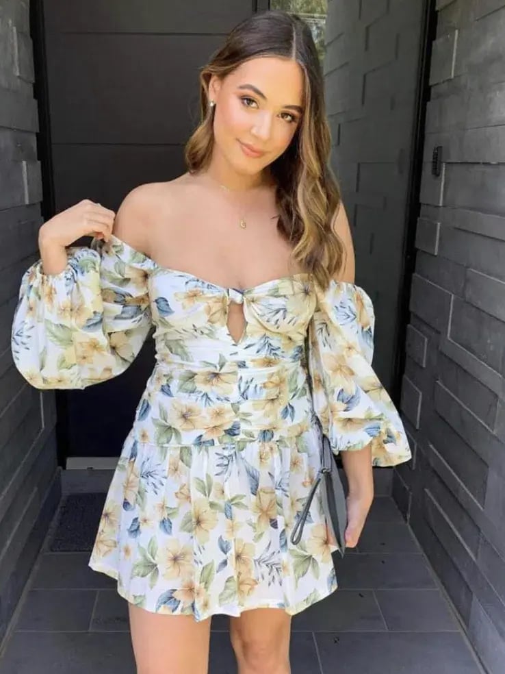 Bec and Bridge Fleurette Mini Dress Print Size 8 photo 4