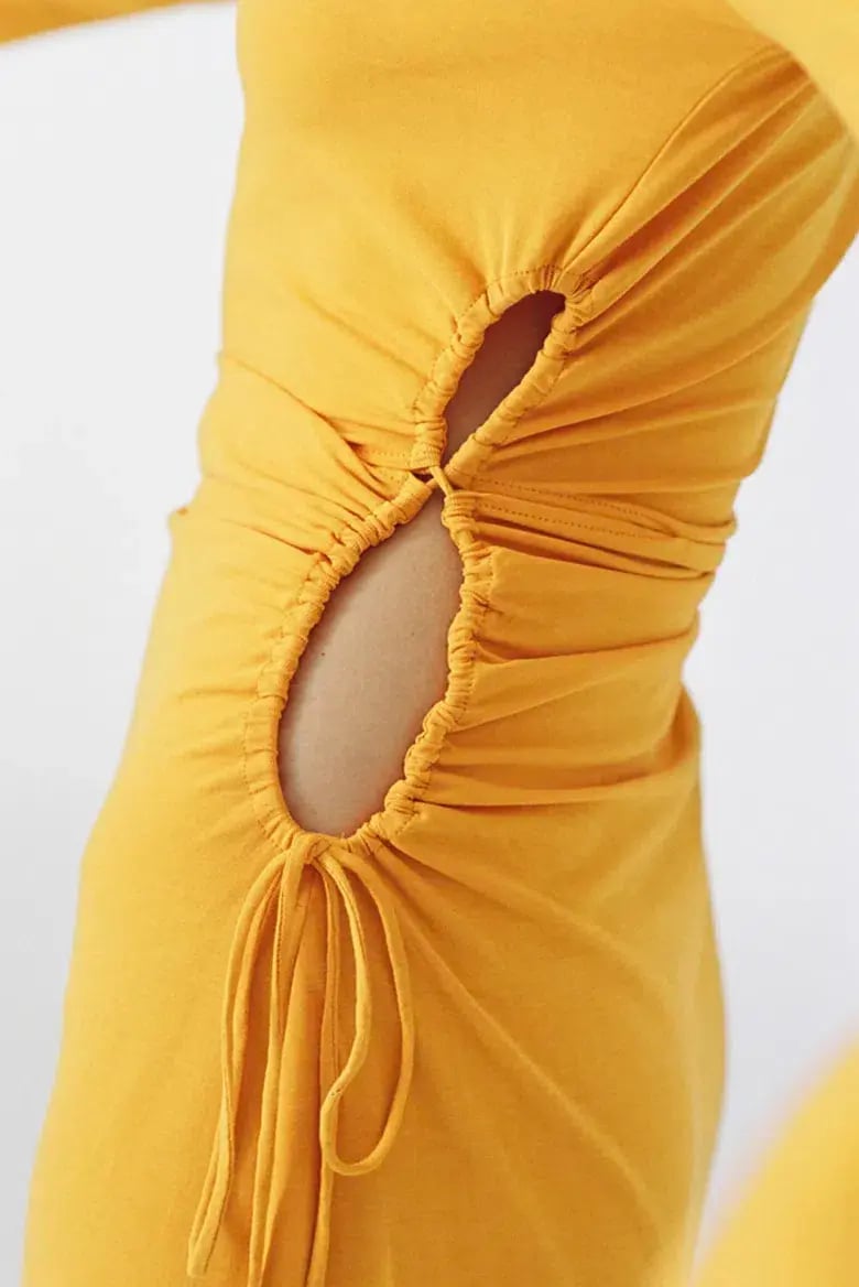 Camilla and Marc Alexandre Midi Dress in Marigold Yellow Size 10 photo 9