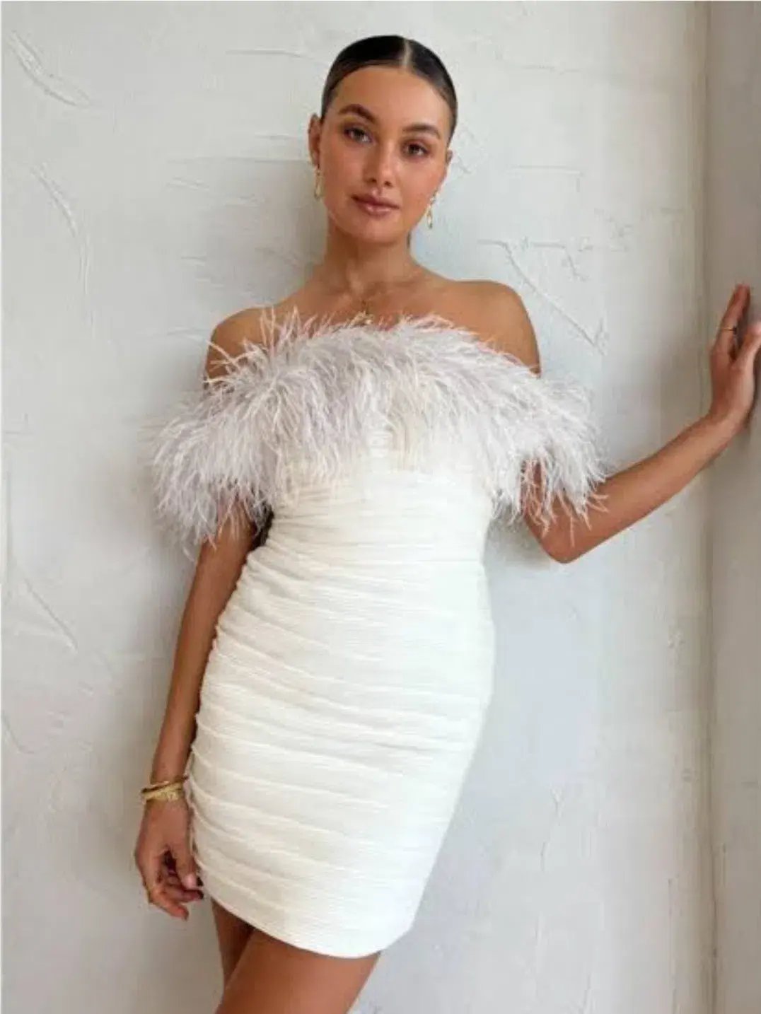 Rachel Gilbert Zion Mini Dress Ivory Size 0 / AU 6 photo 2