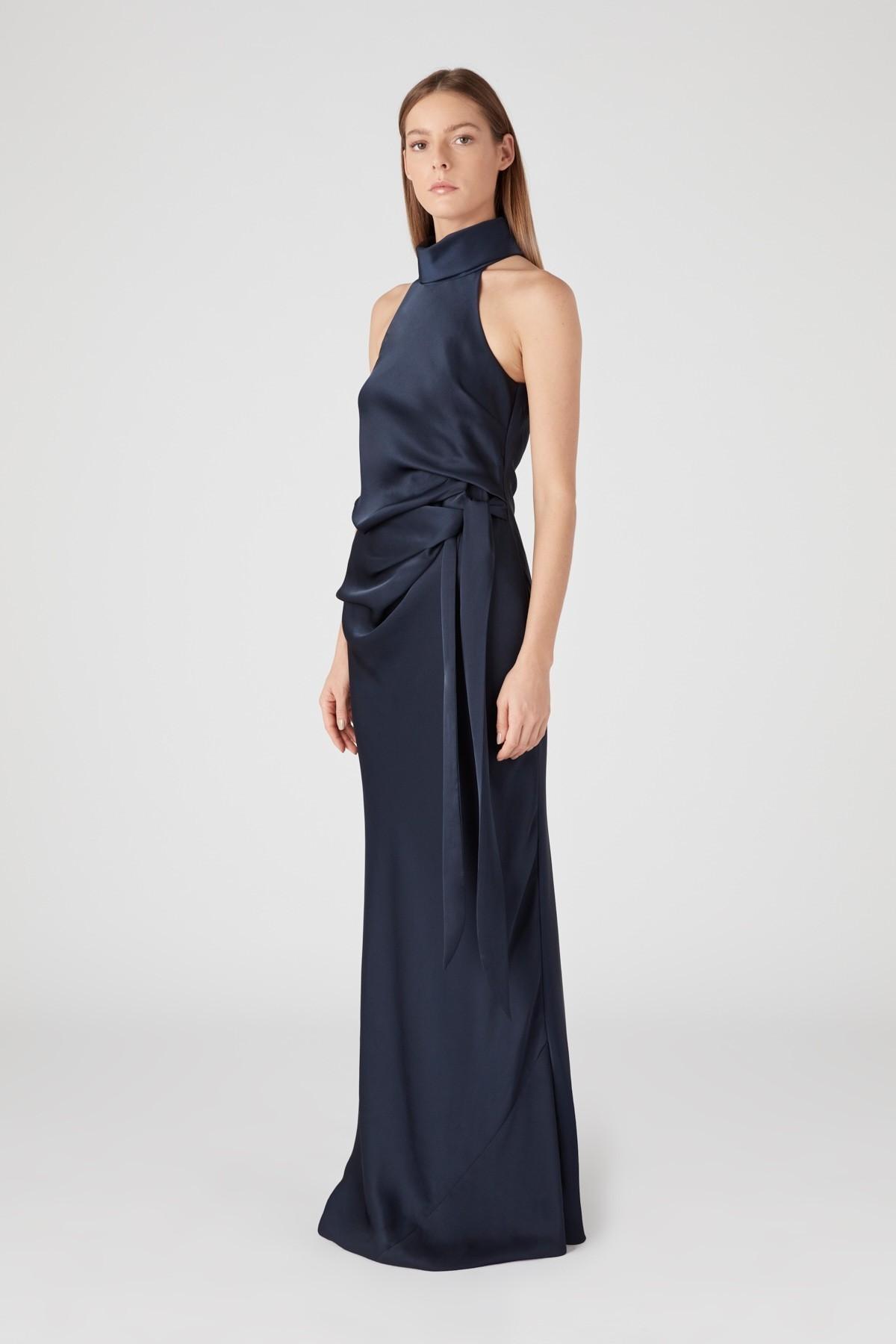Camilla and Marc Antonelli Gown Navy Size 8 photo 3