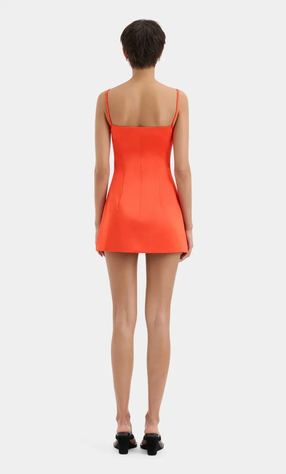 Sir Poppy Contoured Mini Dress Tangerine Size 0 / Aus 8 photo 4