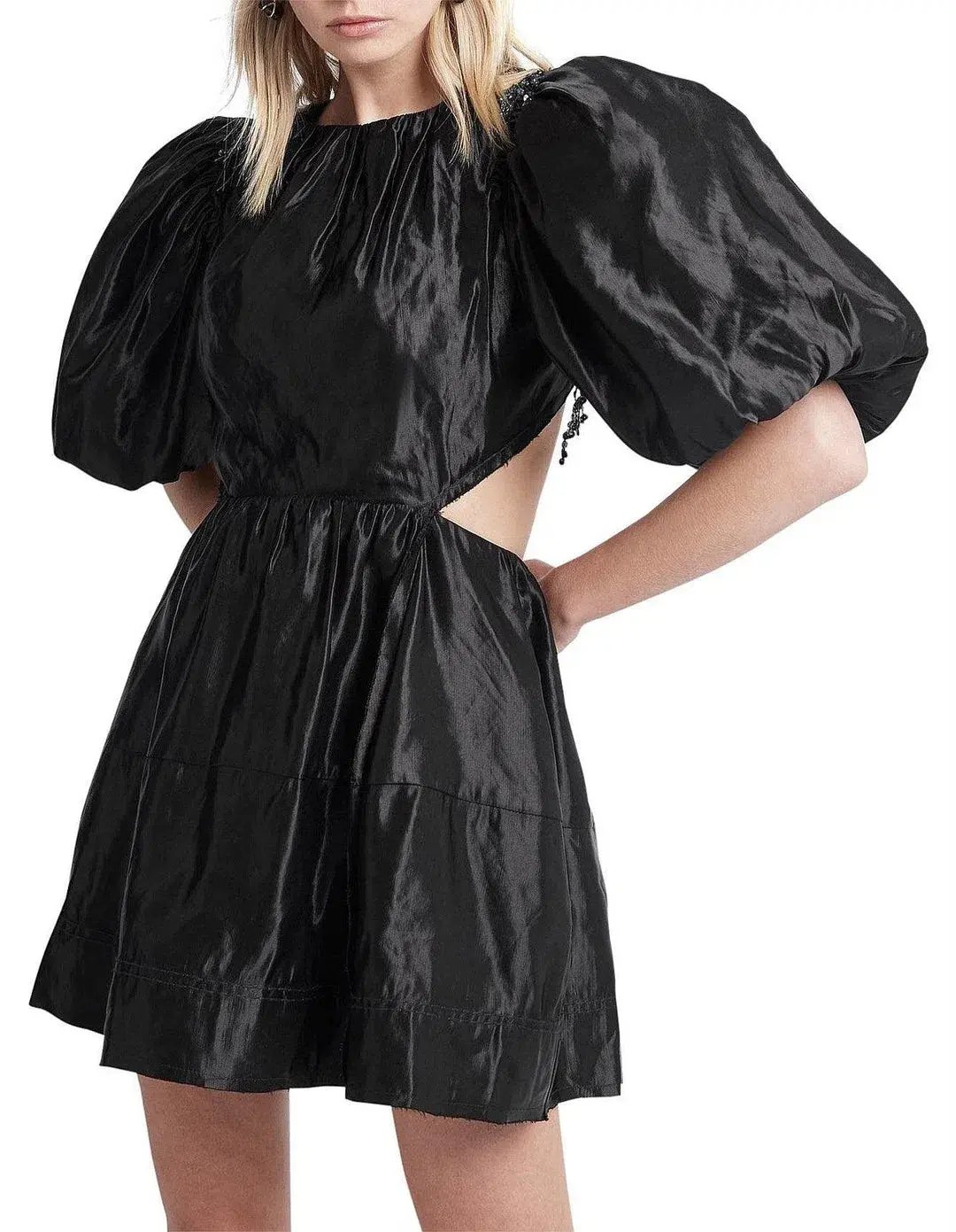 Aje Relic Beaded Dress Black Size 6 photo 2