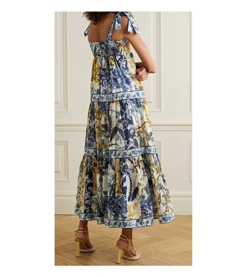 Zimmermann Aliana Midi Dress Floral Size 1/AU 10 photo 2