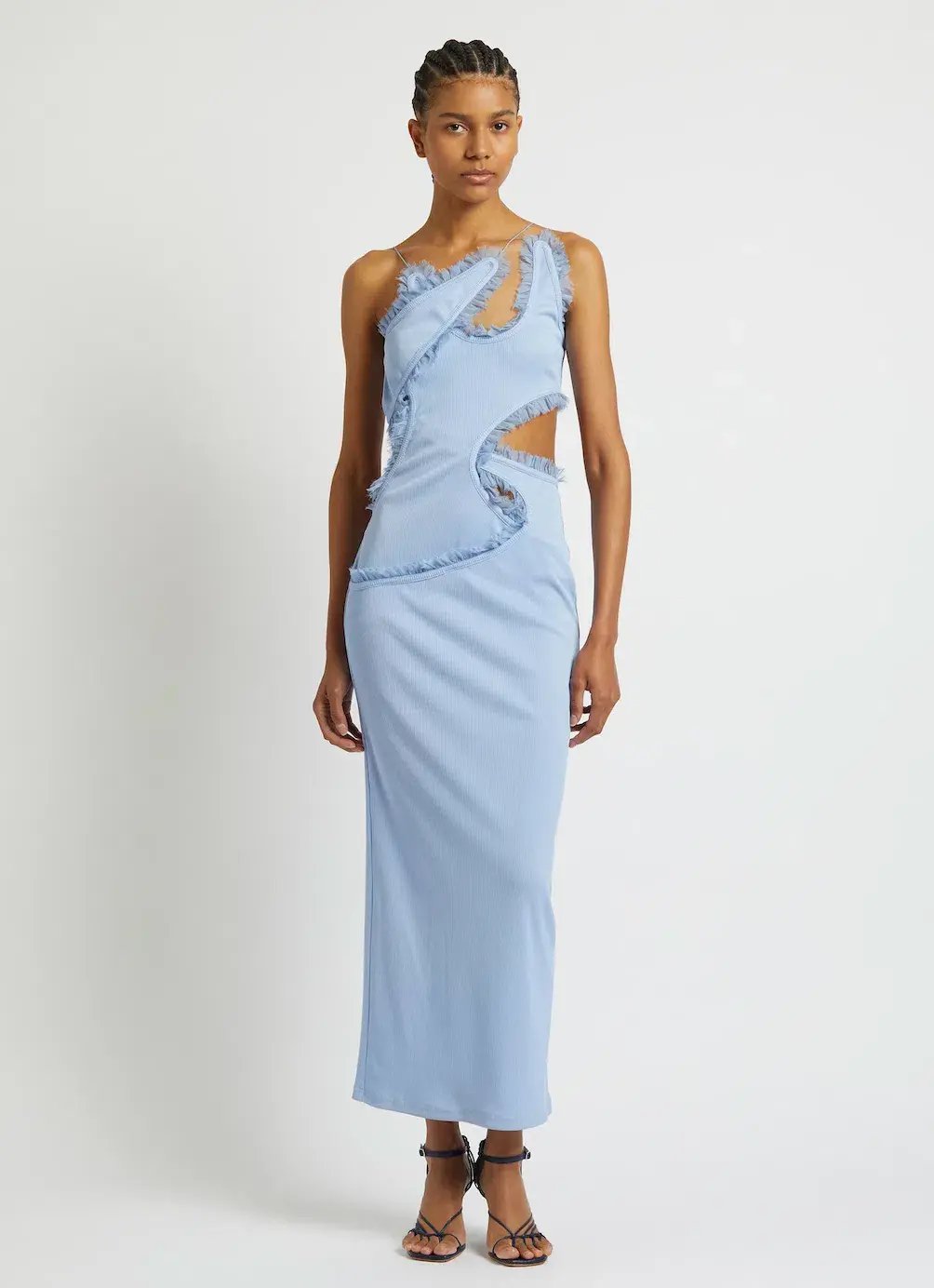 Christopher Esber Carina Interlinked Dress Blue Size 10 photo 2