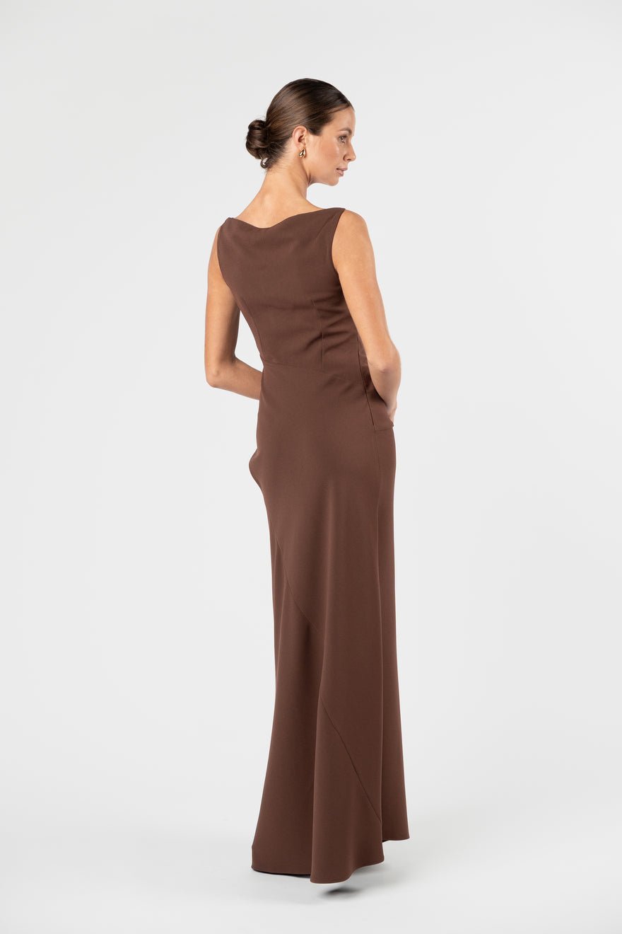 One Fell Swoop Dégagé Maxi Dress - Moccona photo 2
