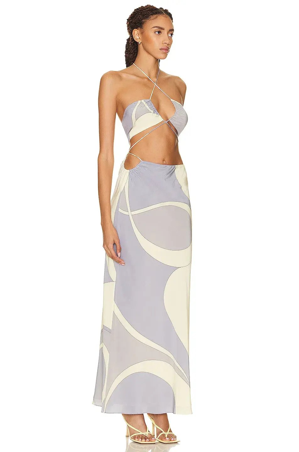 Sir The Label Adrianna Deconstructed Dress Cesco Print Size 3 / 12 AU photo 2