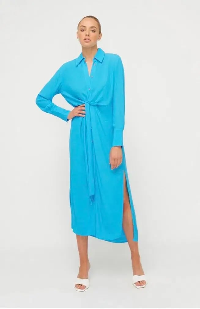 Sheike Paradiso Dress Blue Size 14 photo 4
