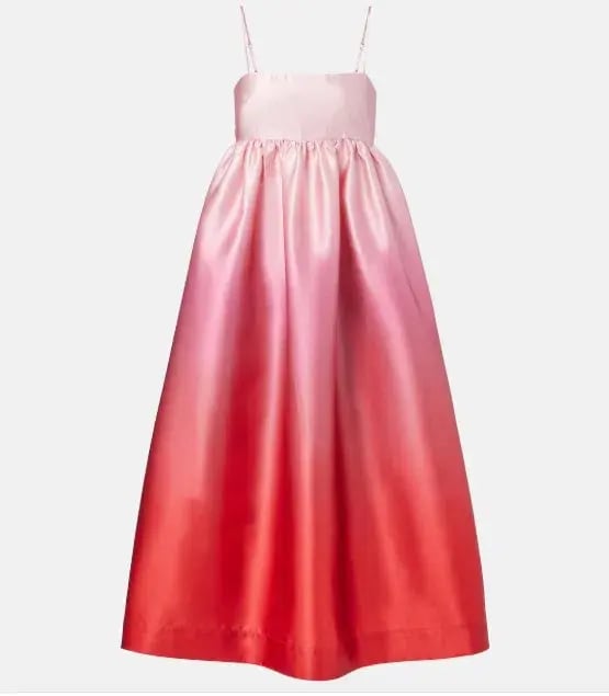 Alemais Inez Pink Ombre Midi Dress Size 8 photo 4