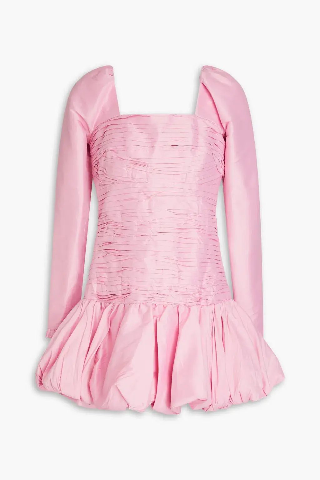 Aje Bijou Ruched Long Sleeve Mini Dress in Bonbon Pink Size 12 photo 3