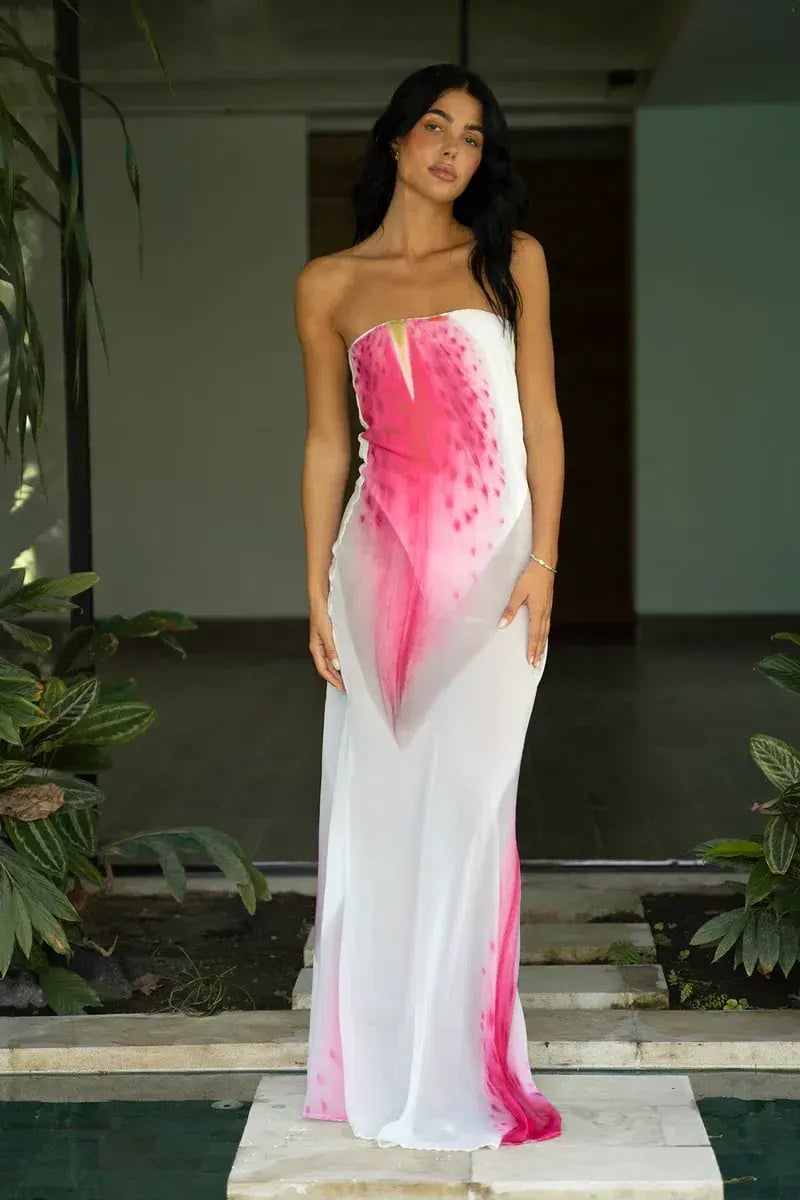 HNTR The Label Alessia Maxi Dress Lillie Size 10 photo 2