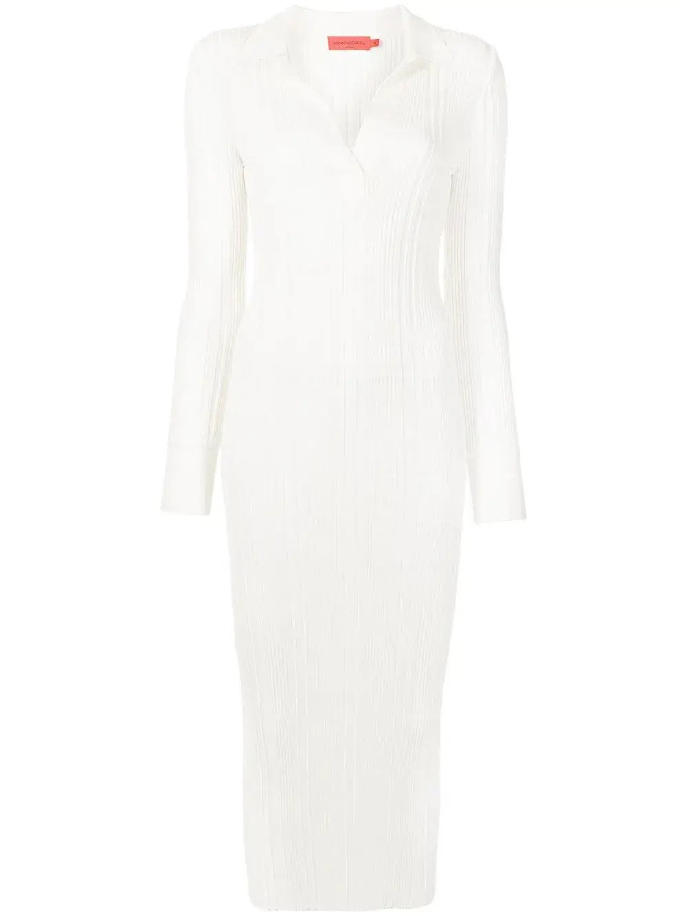 Manning Cartell Ribbed Knit Polo Dress Ecru White Size XS / AU 6 photo 4