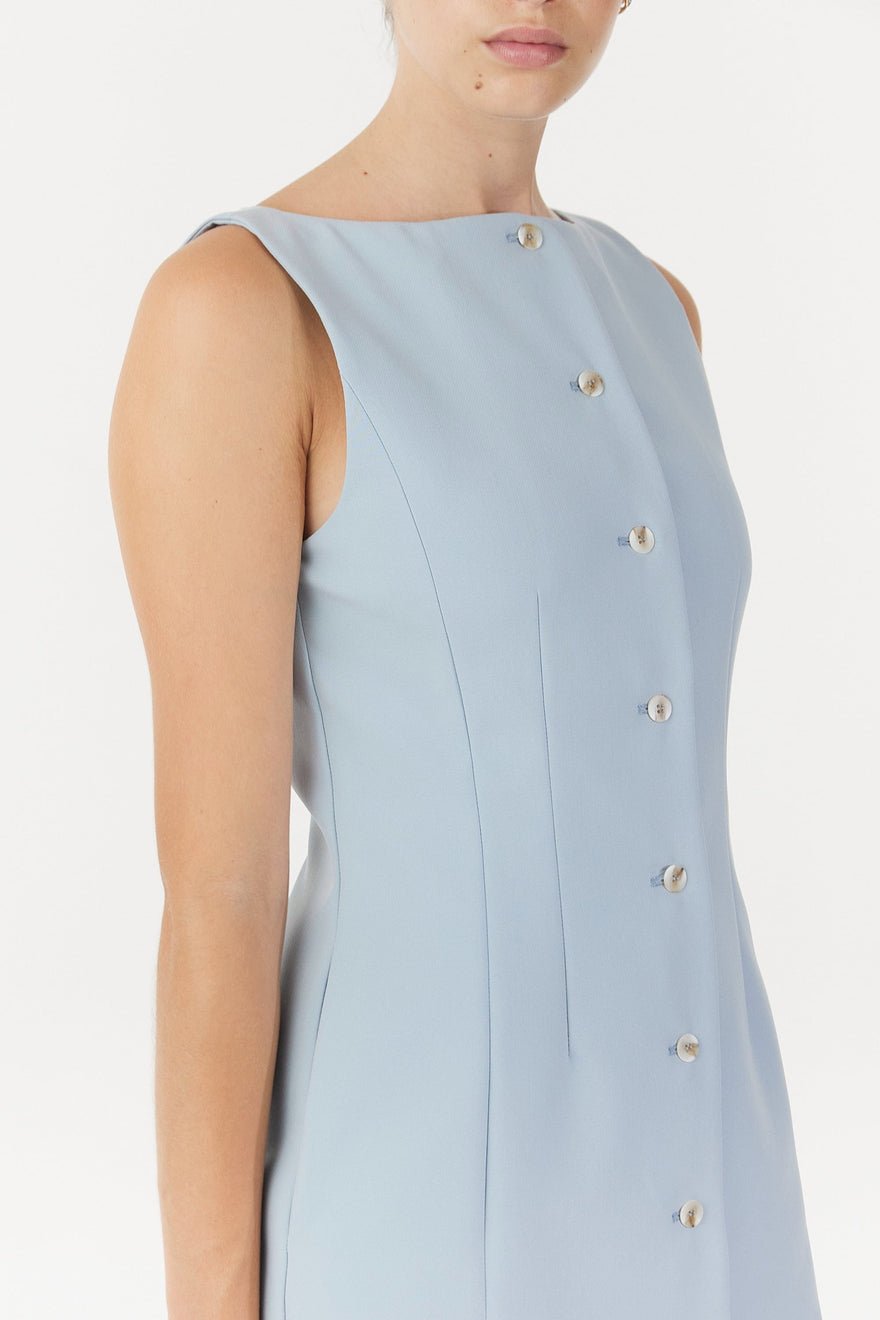 Third Form Skyline Tailored Mini Dress - Powder Blue photo 4