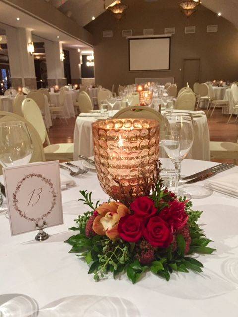 Rose Gold Mercury Glass Lanterns with Fairy Lights photo 2