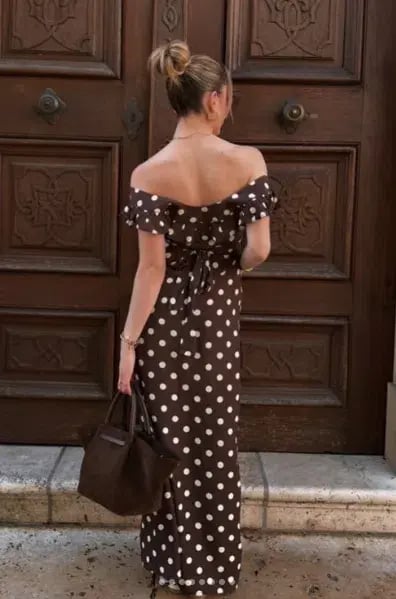 Design by Si Luna Dress Maxi Brown Size AU 6 photo 4