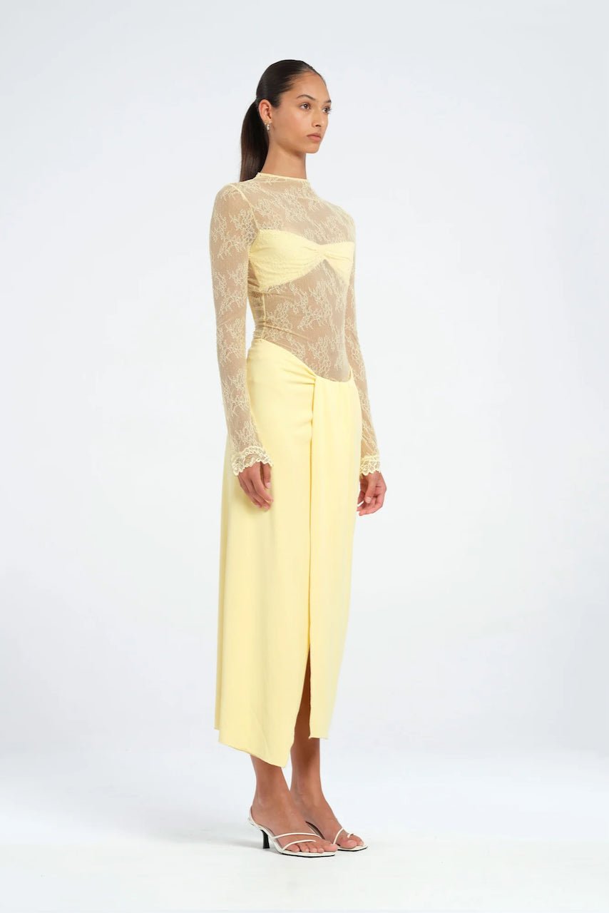 Benni Colton Midi Dress - Butter photo 2