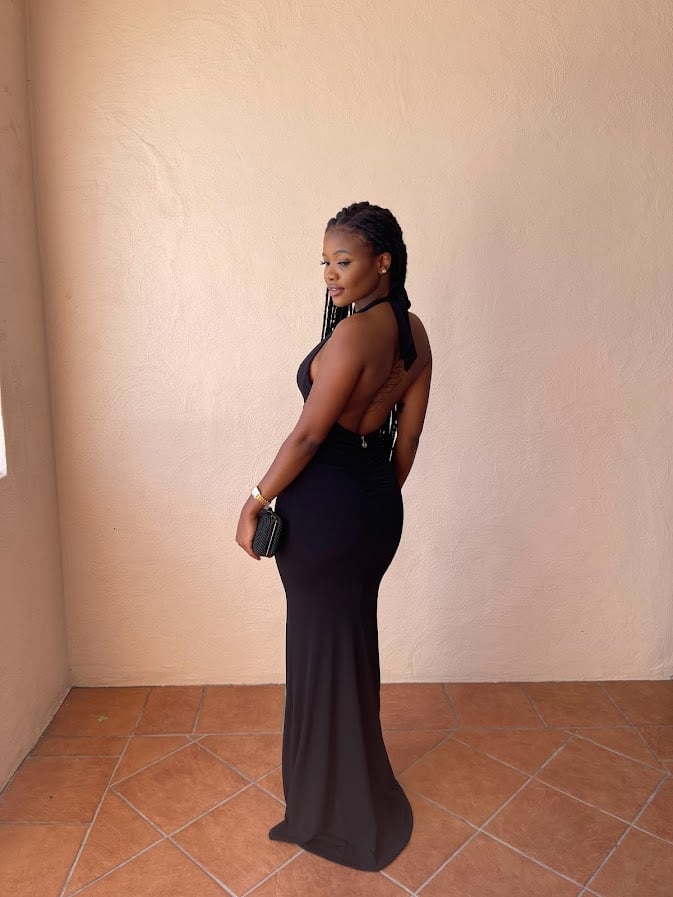 Nookie Illegal Halter Gown Black photo 4