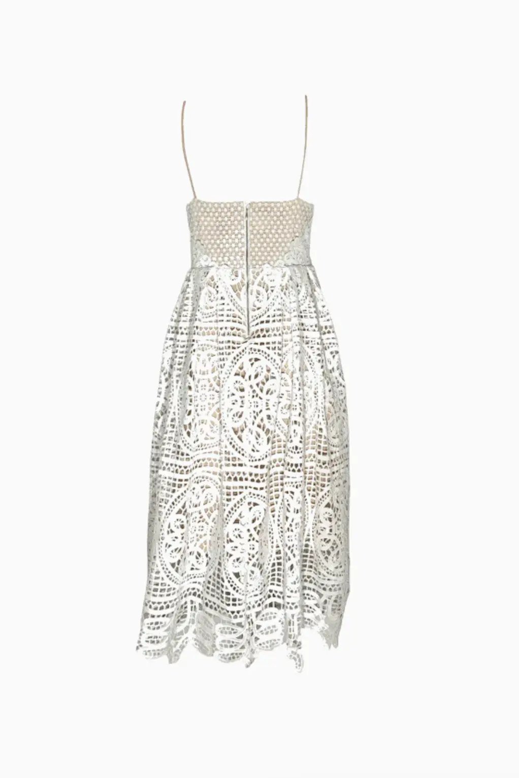 Seed Heritage Sweet Broderie Dress White Midi Size 12 photo 3