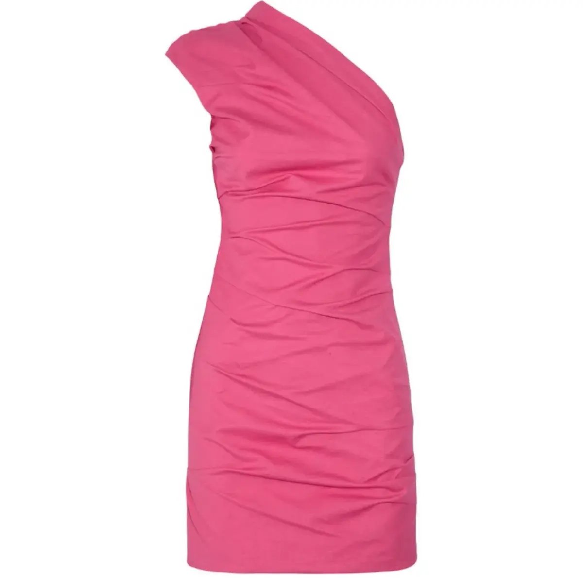 Camilla and Marc Low Rider One Shoulder Mini Dress Pink Size 10 photo 4