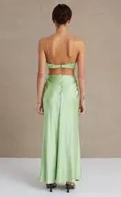 Bec & Bridge Ciao Bella Maxi Dress Green Apple Size 12 photo 3