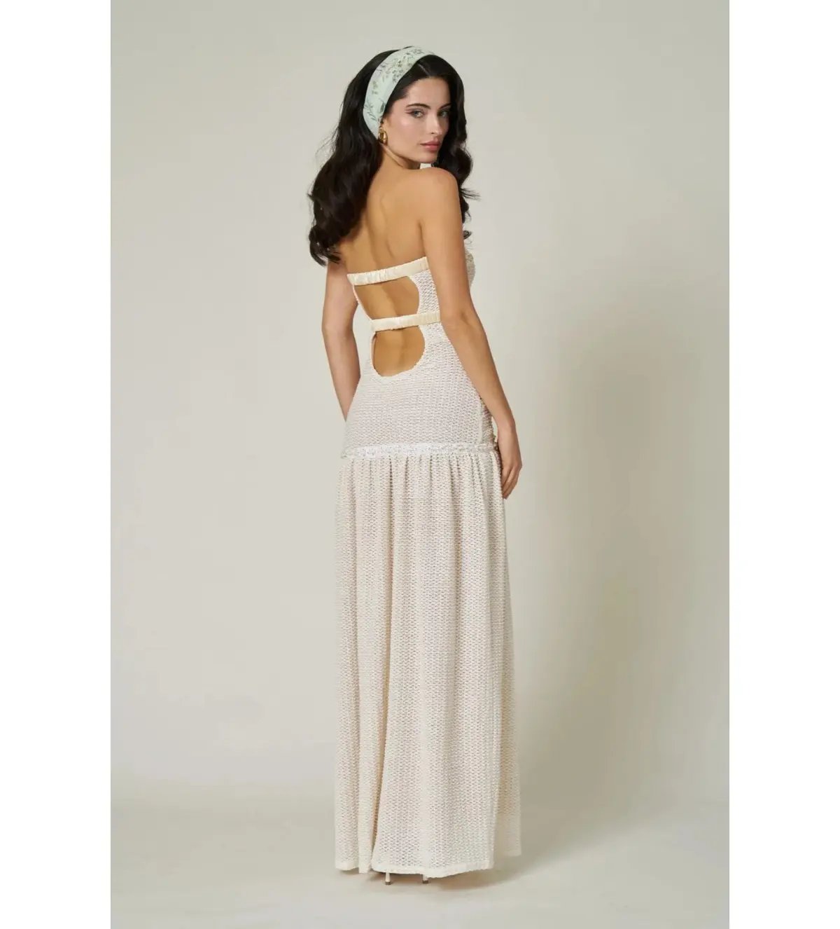 Fait Par Foutch Colette Maxi Dress Ivory Size XS/AU 6 photo 2