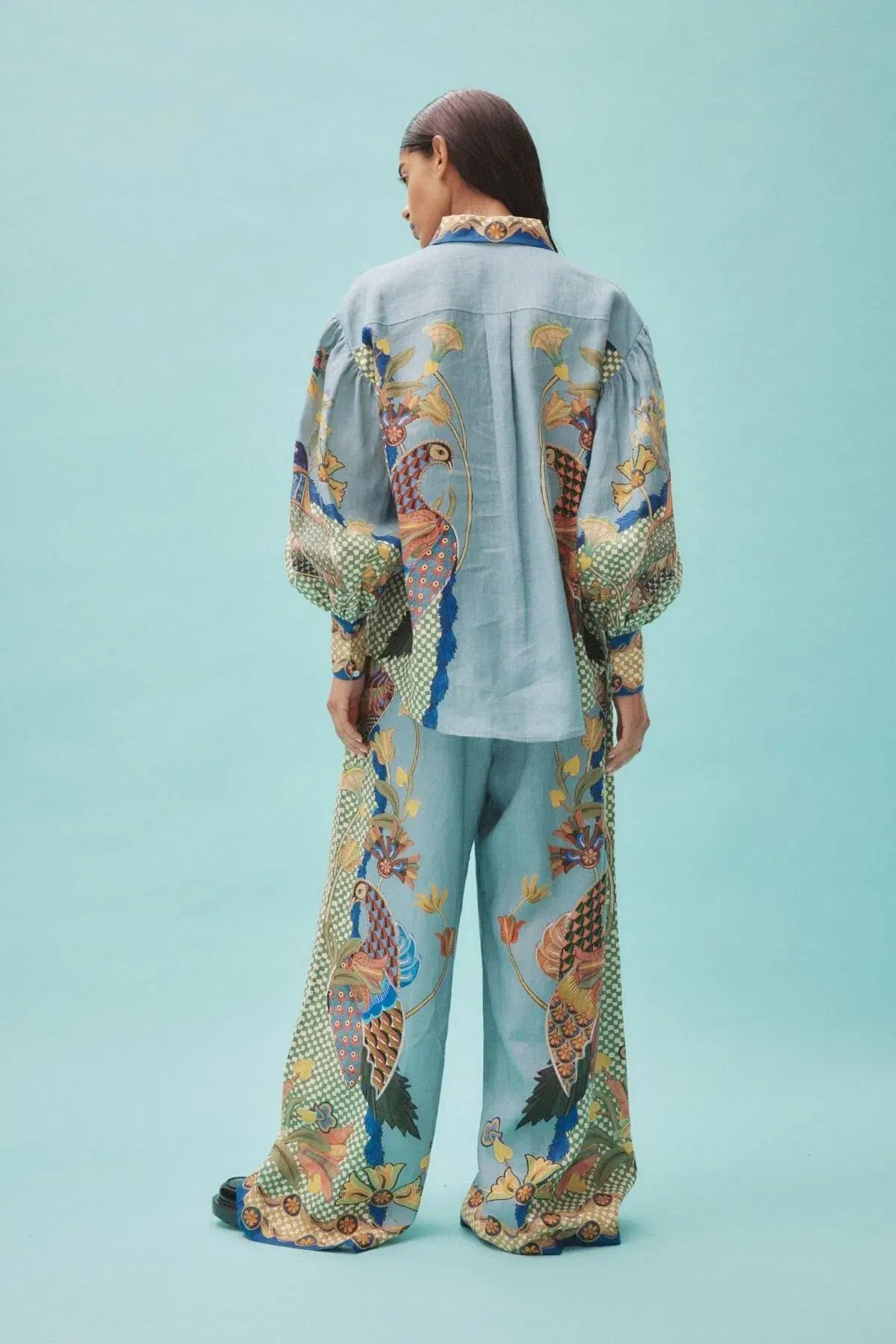 Alemais Gilly Shirt and Pant Set Print Size 12 photo 3