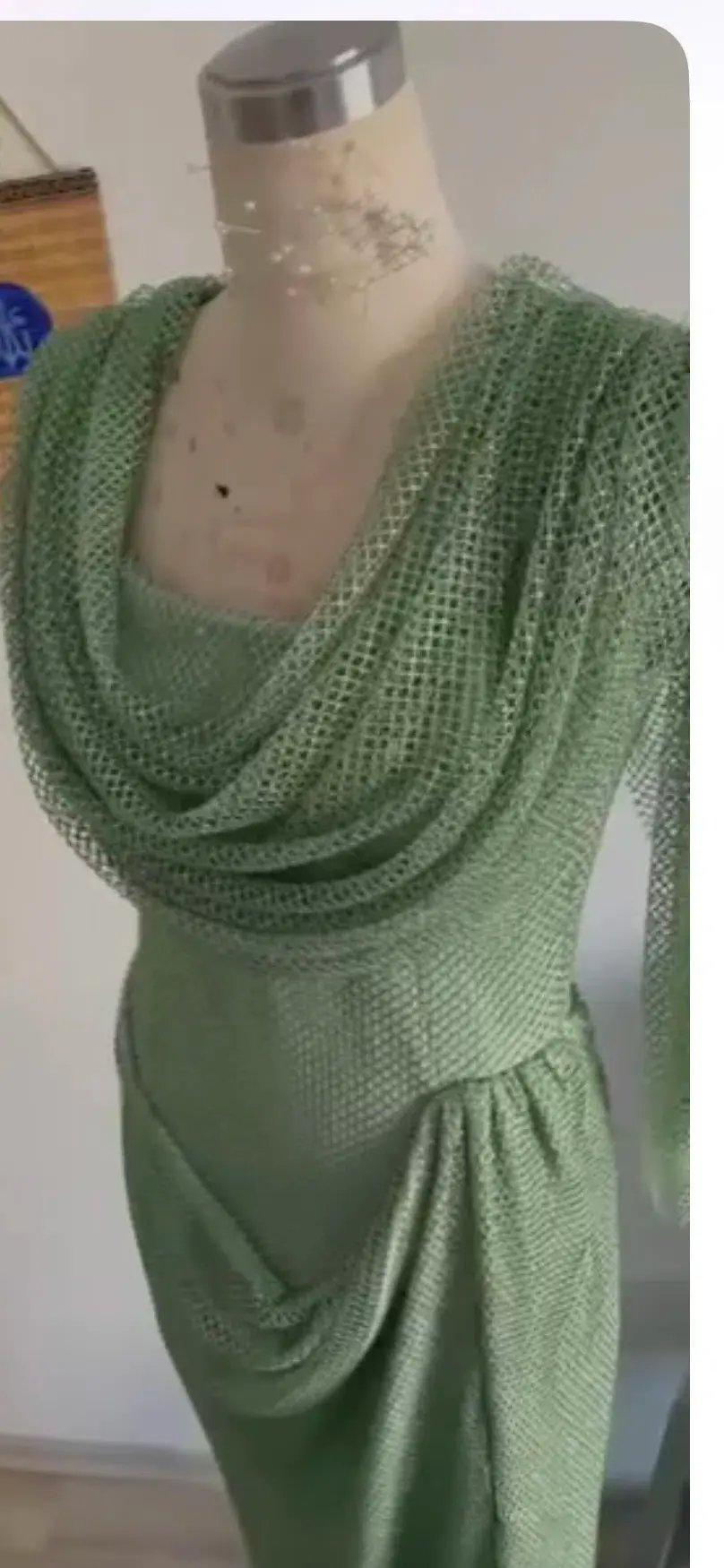 Atele Ankand Drape Neck Formal Dress Green Size 12 photo 2