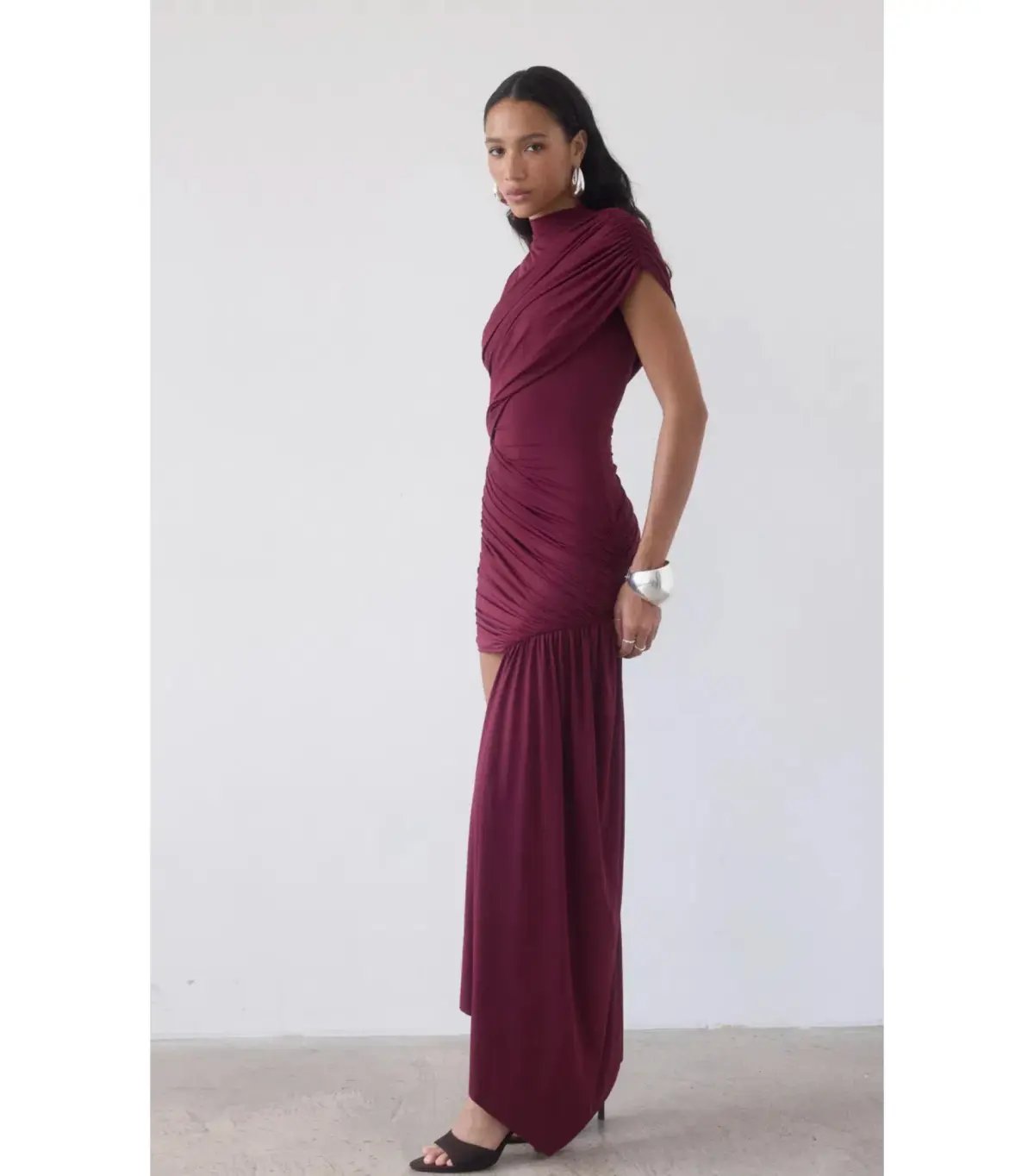 De La Vali Ravenna Mini Dress in Earth Spandex Jersey Size AU 8 photo 2