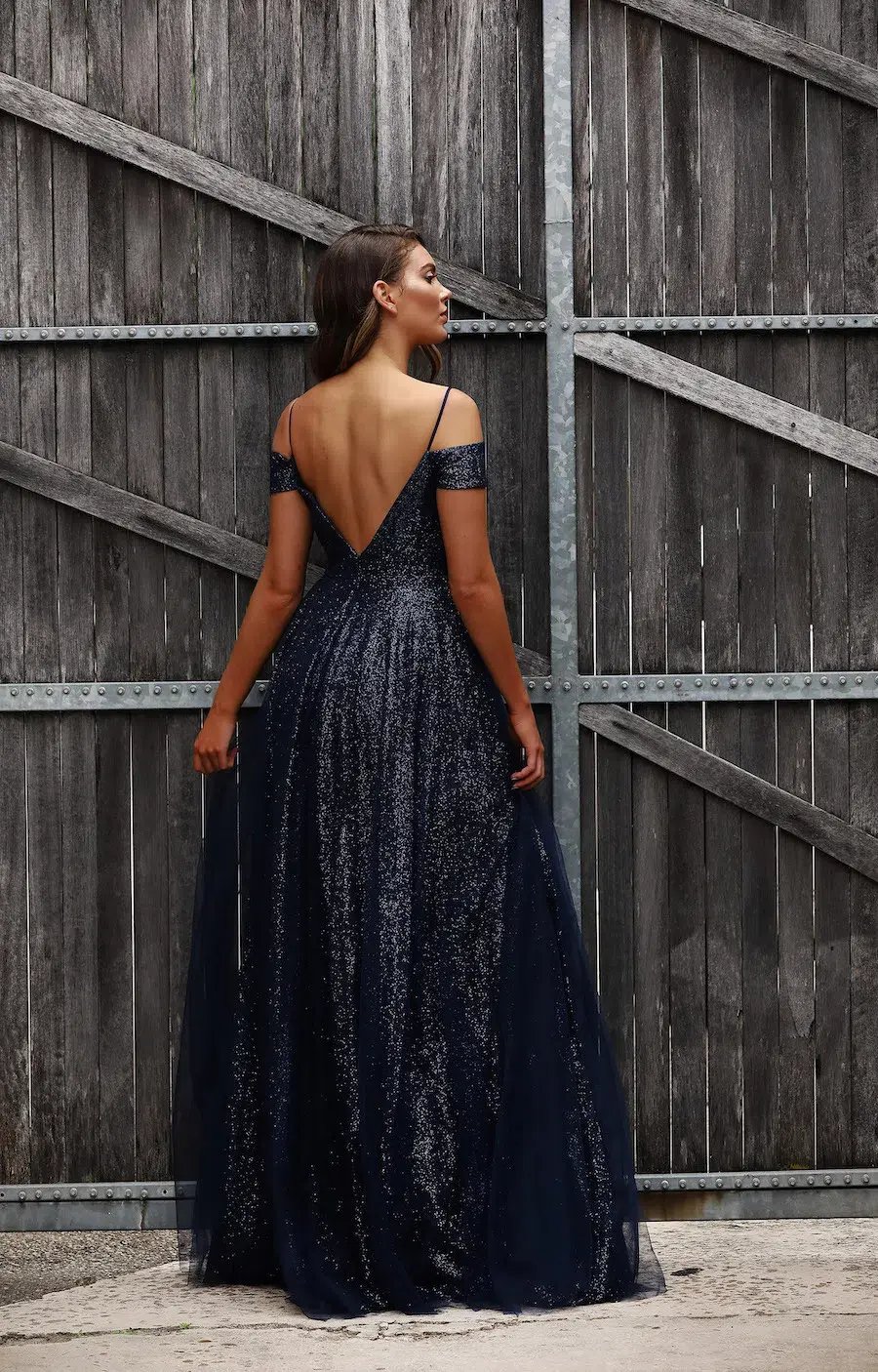 Jadore JX3029 Gown Navy Blue Size 16 photo 3