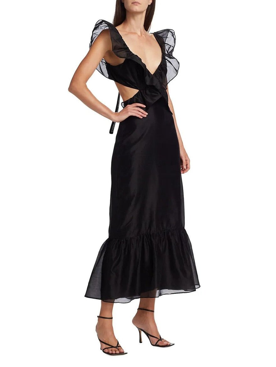 Sir The Label Franc Frill Midi Dress photo 2