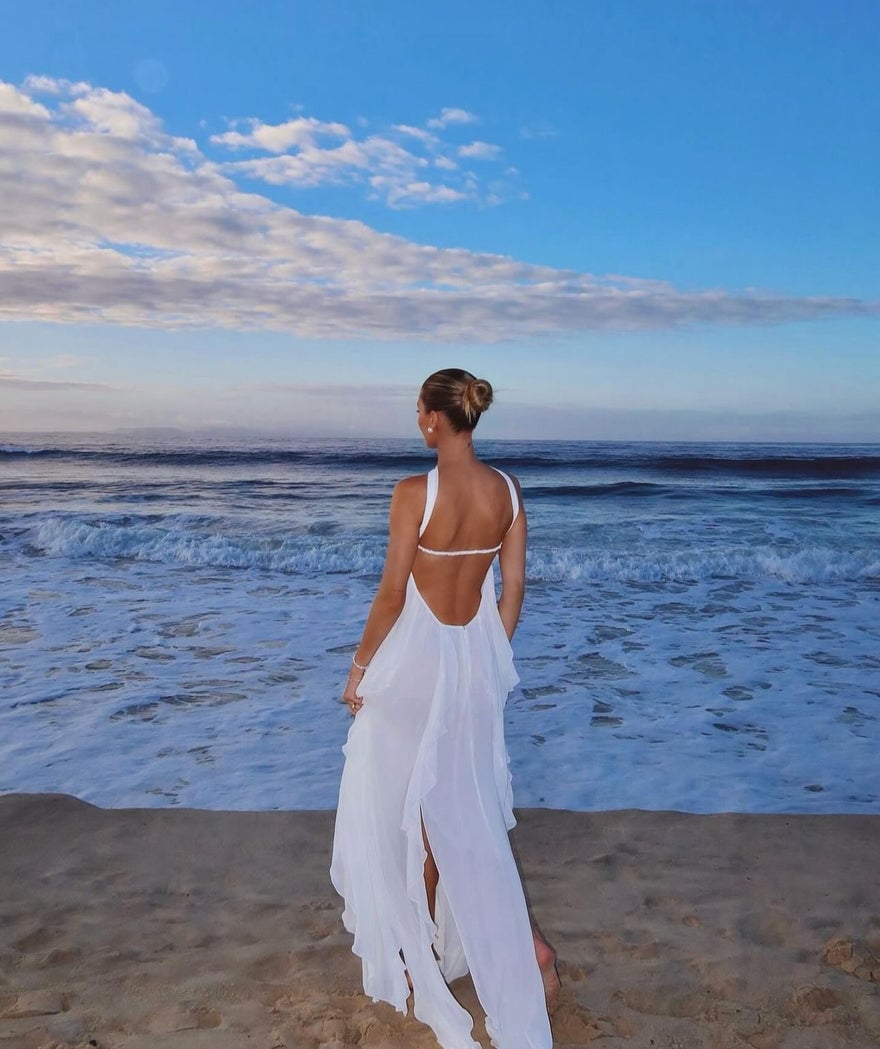 Nana Jacqueline Mariah Maxi in White photo 2