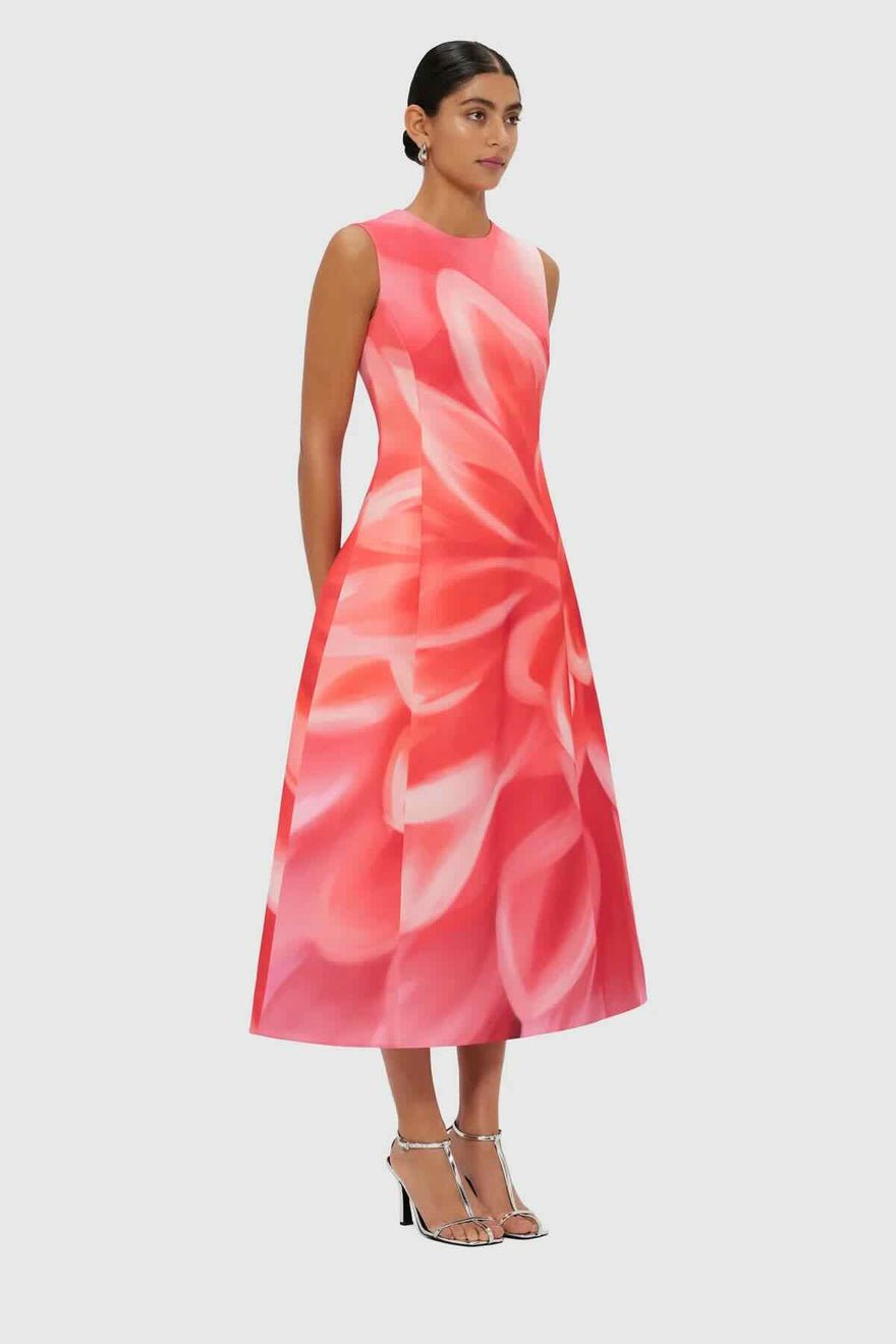 Leo Lin Cleo Sleeveless Midi Dress - Prism Print photo 4