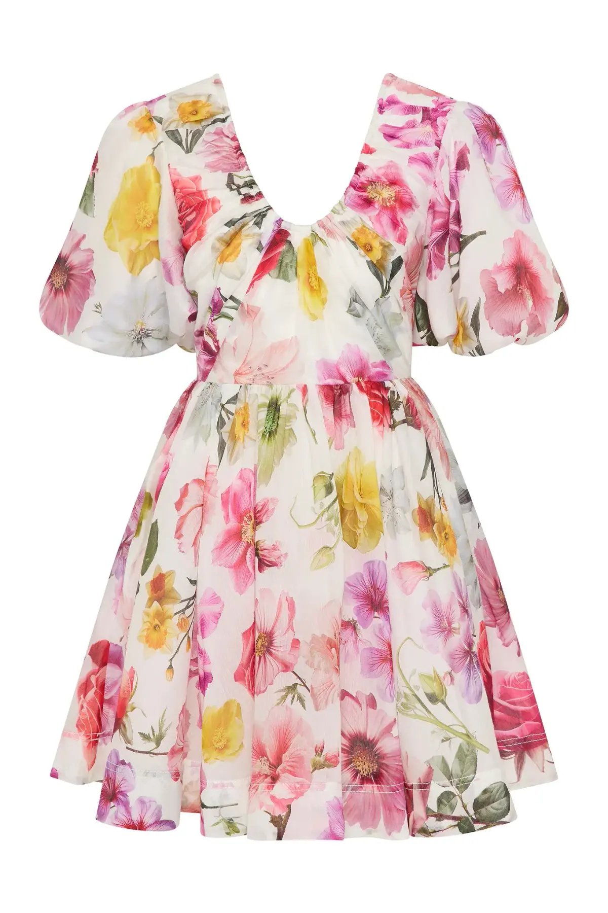 Aje Fleur Mini Dress Collage Floral Size 10 photo 6